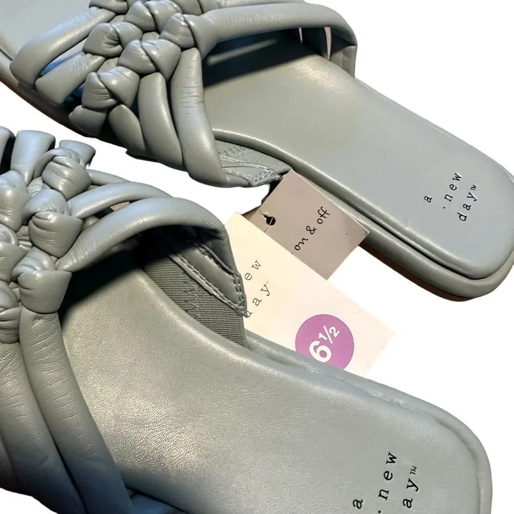 a‎ new day Light Blue / Dulce Sandals - Size 6.5 NWT